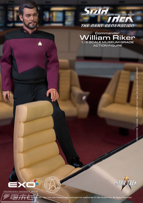 Star Trek: The Next Generation Lieutenant Colonel William T. Riker 1/6