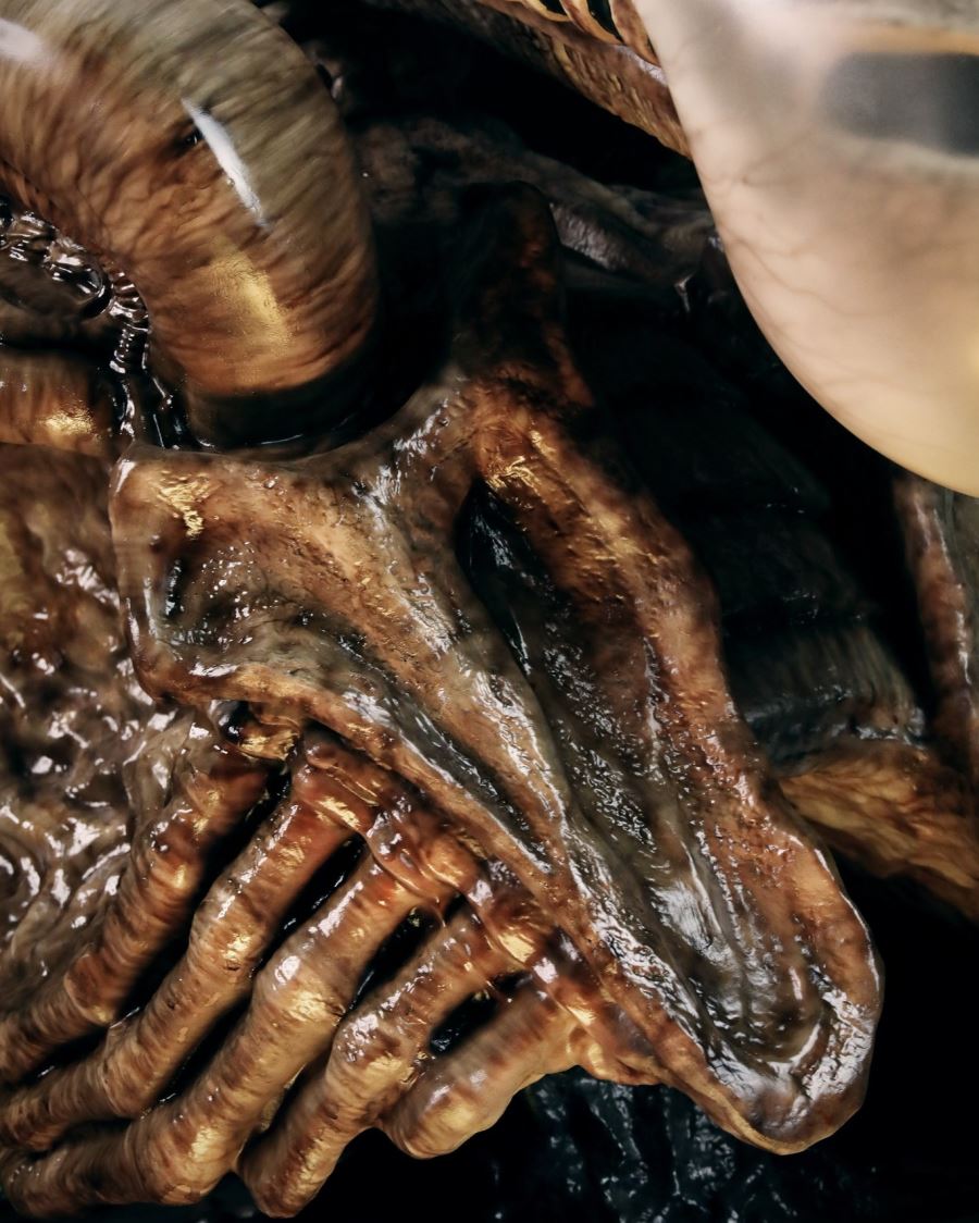 Life-Size Dog Alien Bust