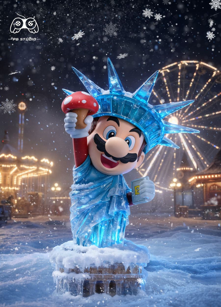 Mario cos Statue of Liberty