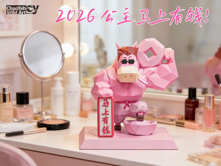 Lucky Horse Year Gift, Trendy Toy Figurine