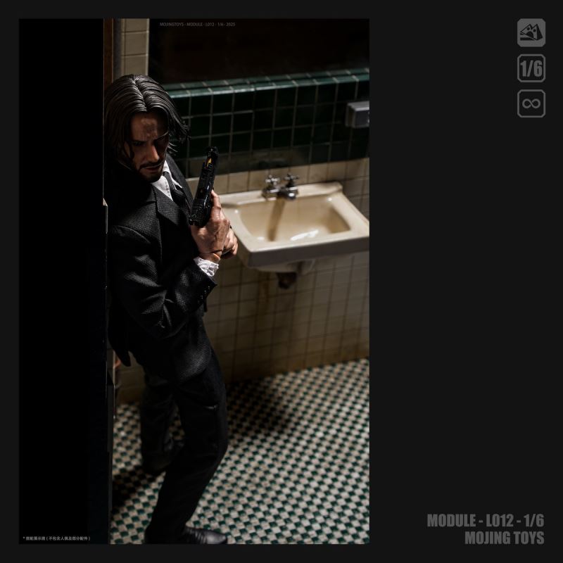 JOKER Bathroom Scene Diorama 1/6