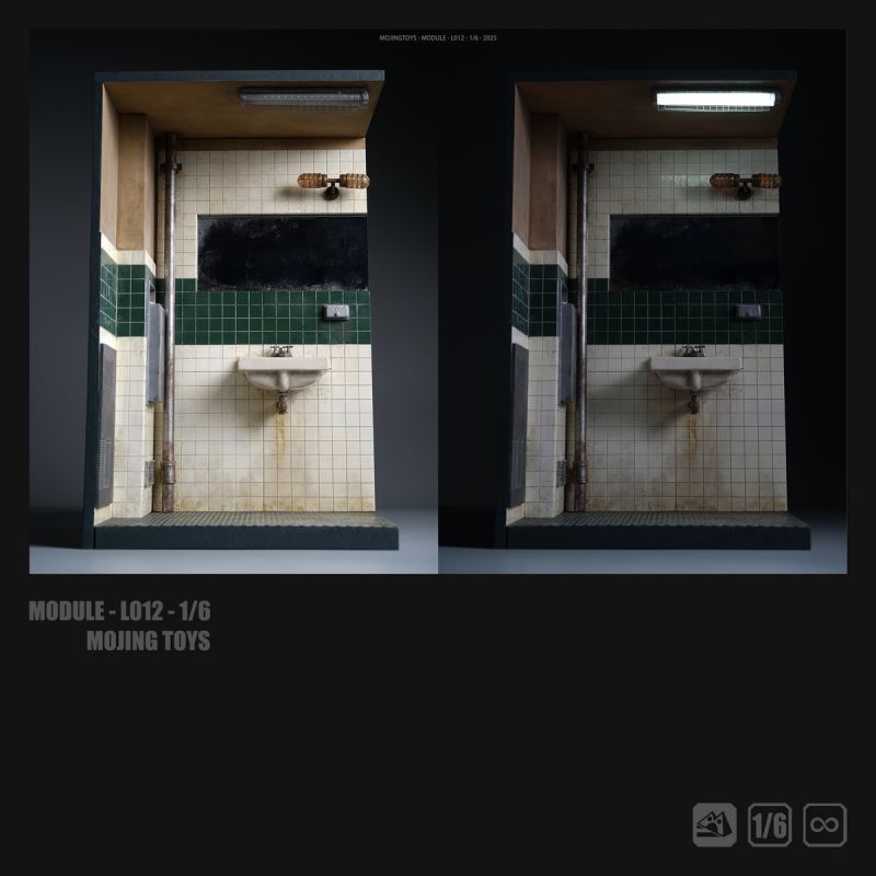 JOKER Bathroom Scene Diorama 1/6