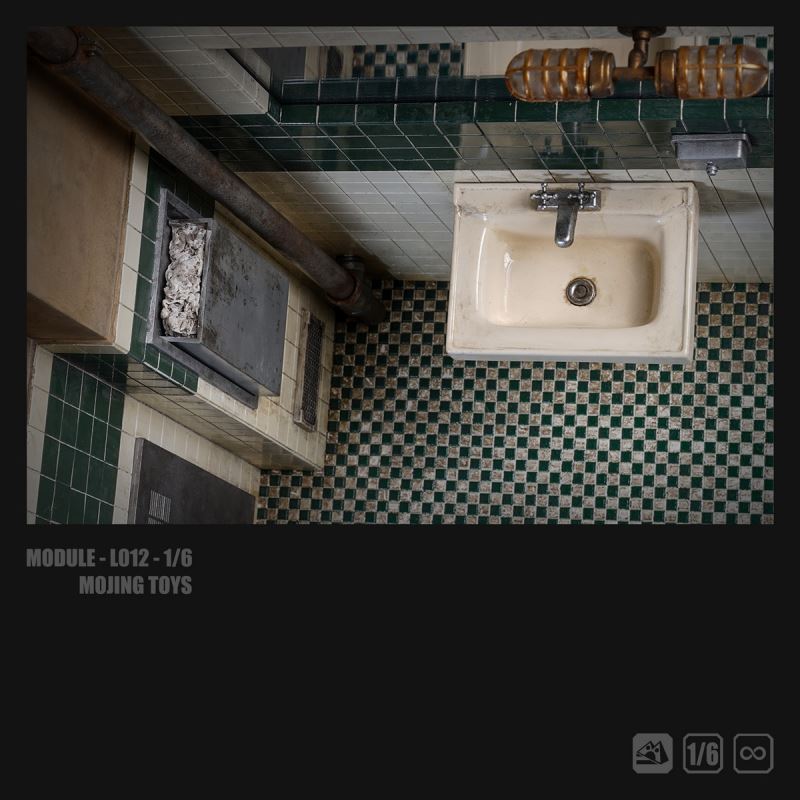 JOKER Bathroom Scene Diorama 1/6