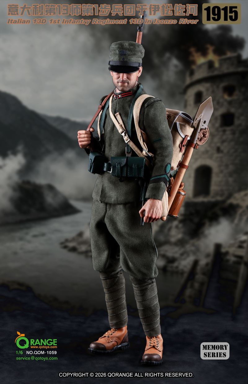 Italian 13D 1st Infantry Regiment 13D in Isonzo River 1915 1/6