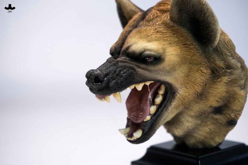 Hyena Head Sculpture