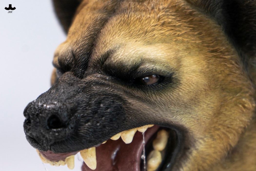 Hyena Head Sculpture