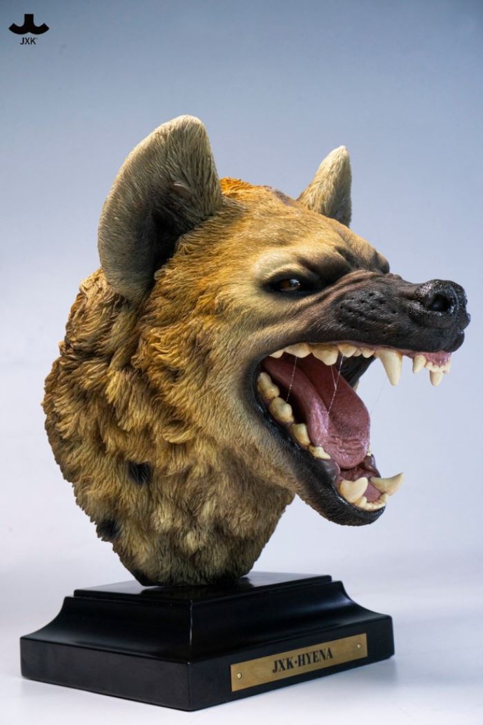 Hyena Head Sculpture