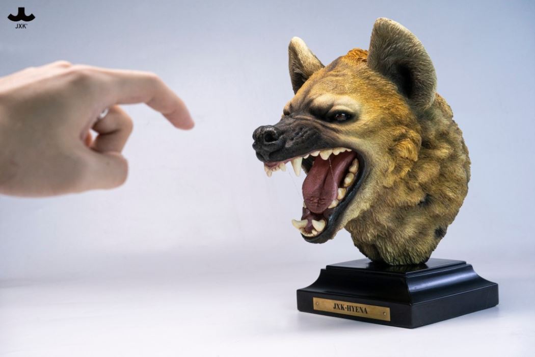 Hyena Head Sculpture