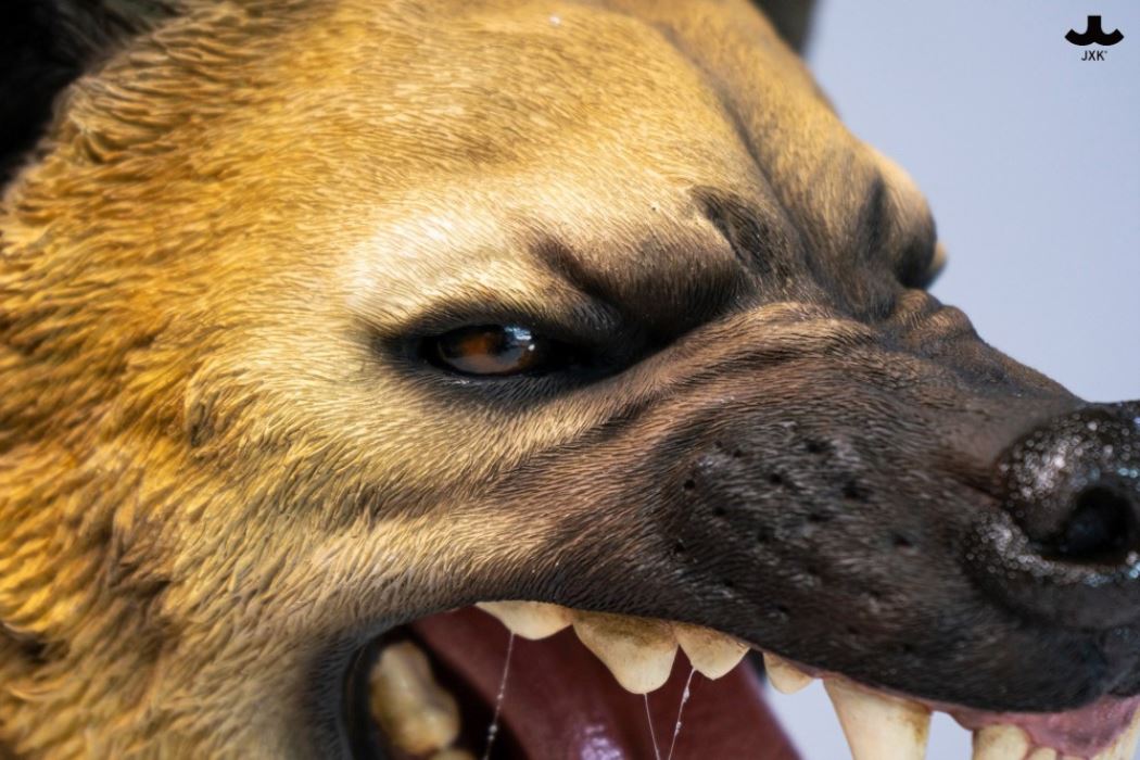 Hyena Head Sculpture