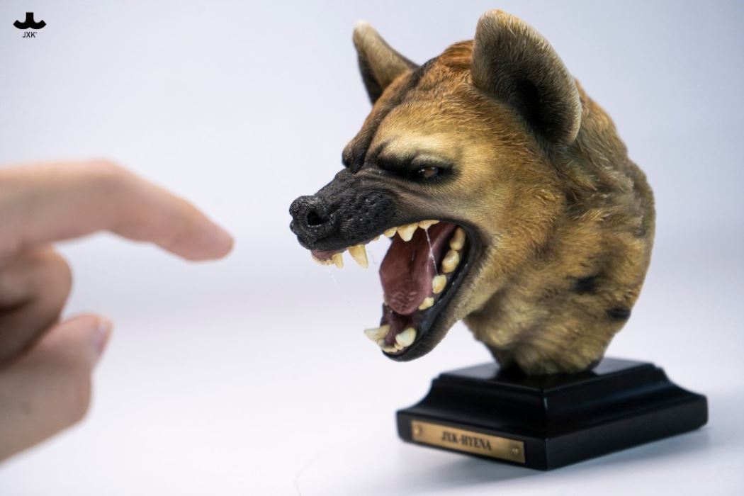 Hyena Head Sculpture