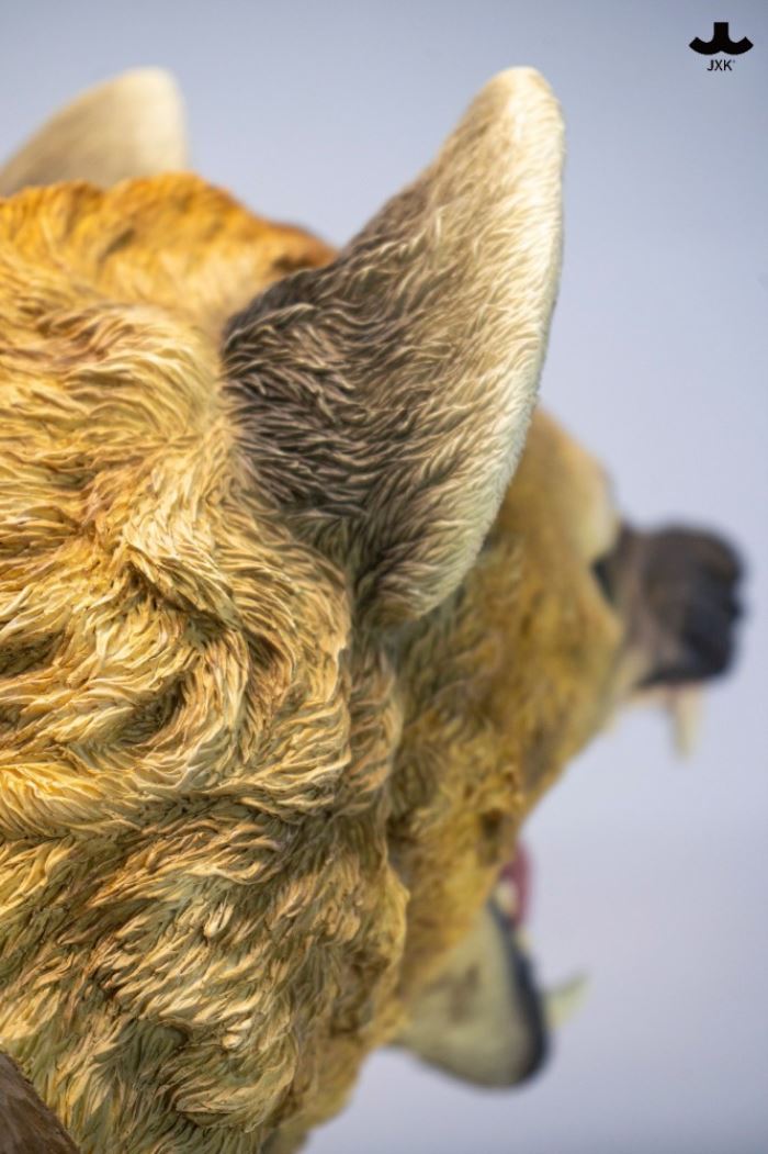 Hyena Head Sculpture