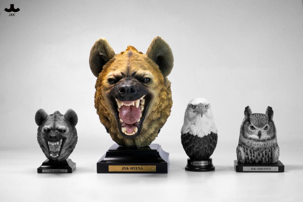 Hyena Head Sculpture