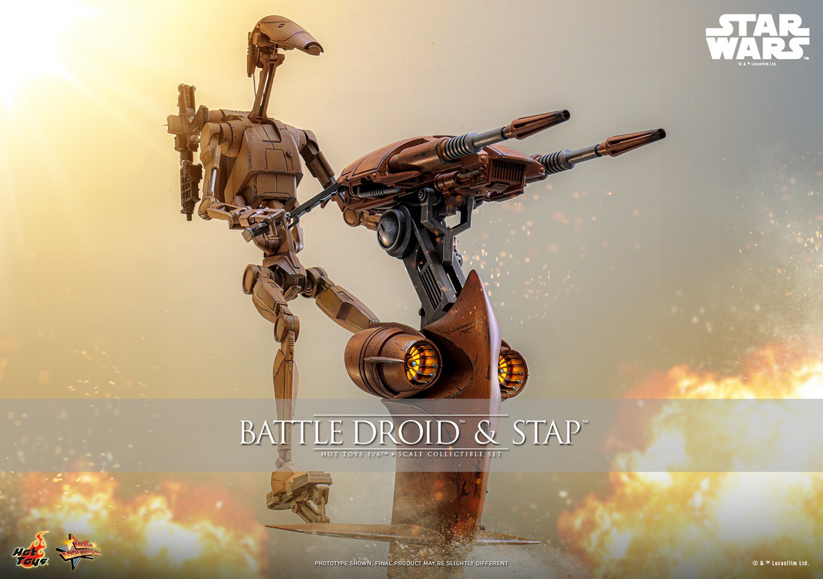 Star Wars: Episode I – The Phantom Menace - Battle Droid & STAP 1/6
