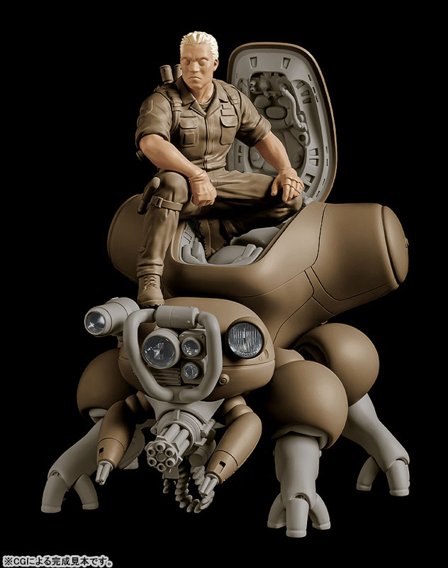 PLAMAX minimum factory MF-95 Ghost in the Shell Batou with Fuchikoma 1/20