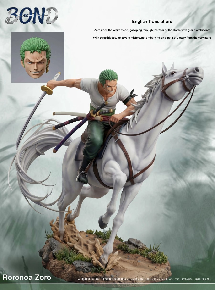 White Horse Riding Zoro - One Piece
