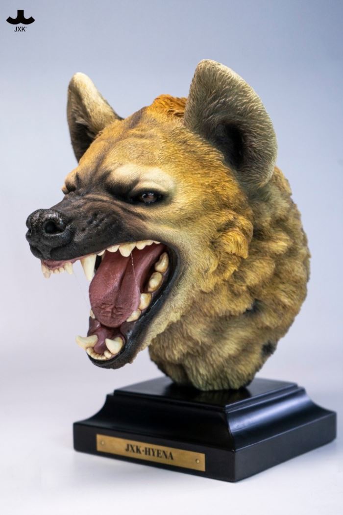 Hyena Head Sculpture