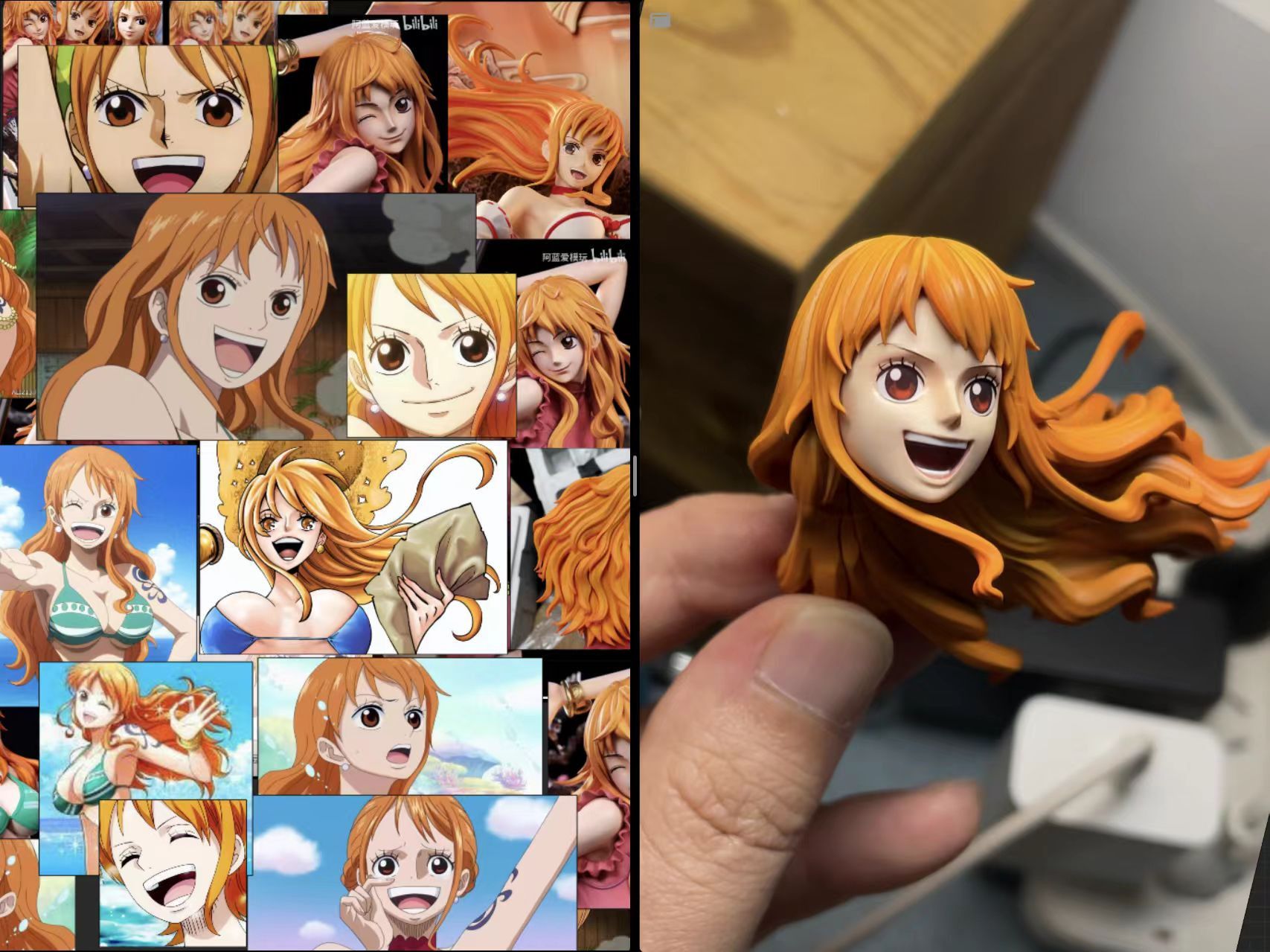  Nami & Long-eared cat - One Piece