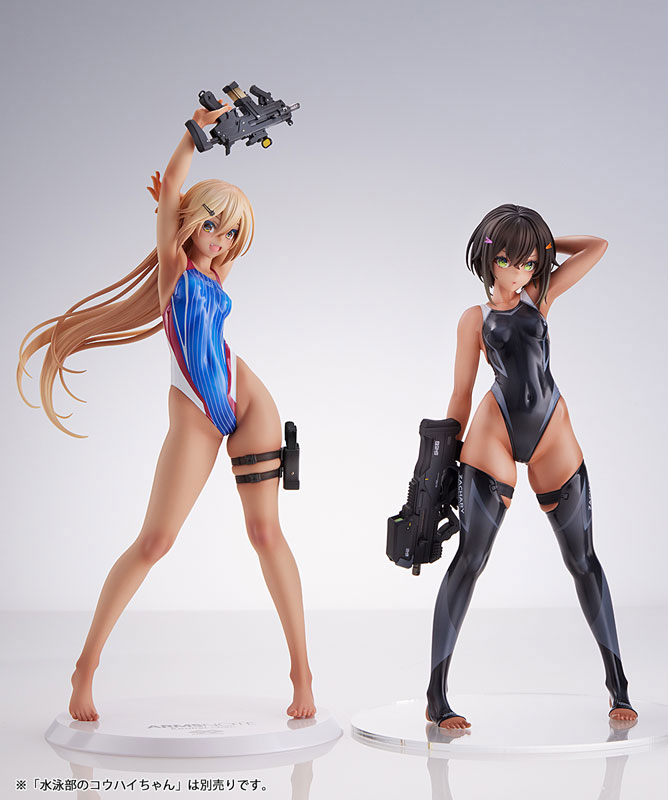 ARMS NOTE Buchou-chan of the Swimming Club Swimsuit Ver. [ Purple / White / Black] 1/7