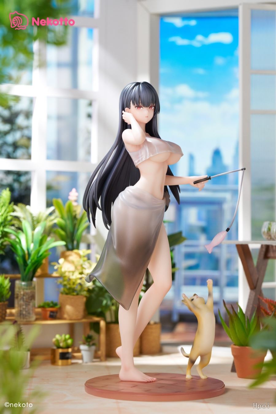 Cat-Playing Girl Kioto 1/6