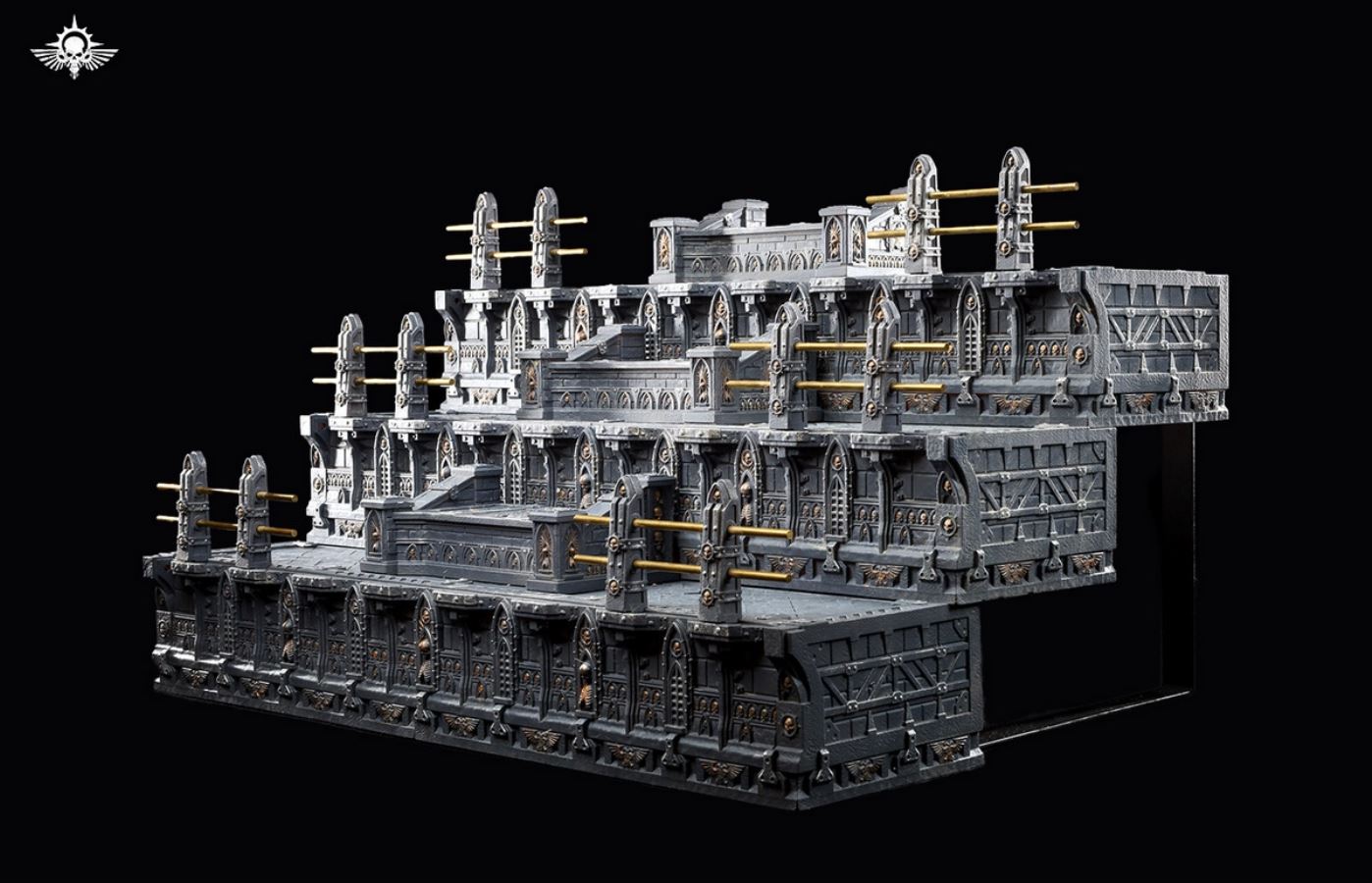 Steel Forged Warhammer Type Bro Mountain 2.0 Stepped Infinite Assembly Display Stand