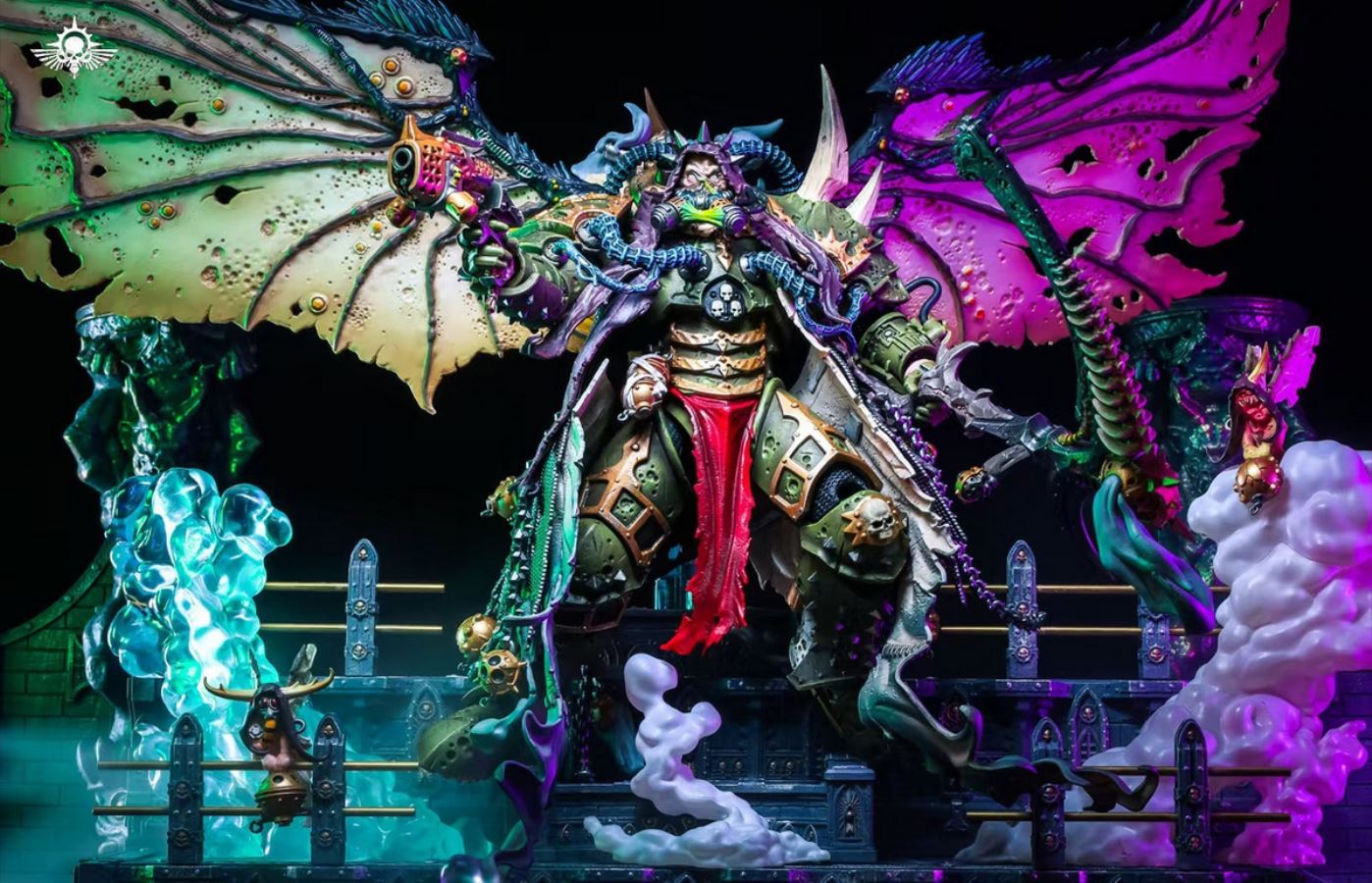 Steel Forged Warhammer Type Bro Mountain 2.0 Stepped Infinite Assembly Display Stand