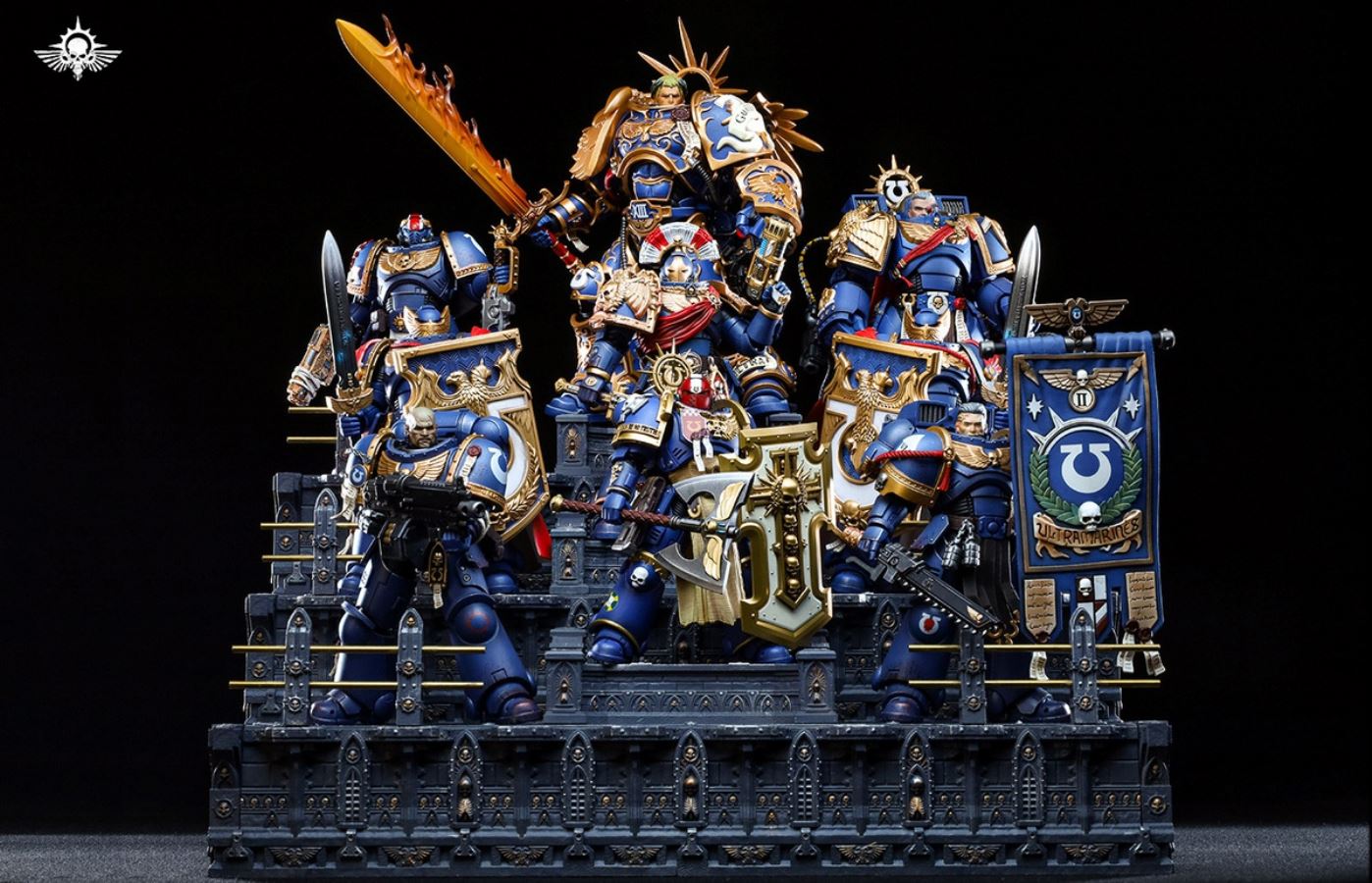 Steel Forged Warhammer Type Bro Mountain 2.0 Stepped Infinite Assembly Display Stand