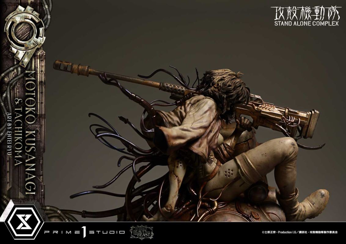 Motoko Kusanagi & Tachikoma - GHOST IN THE SHELL STAND ALONE COMPLEX Art by Entei Ryu