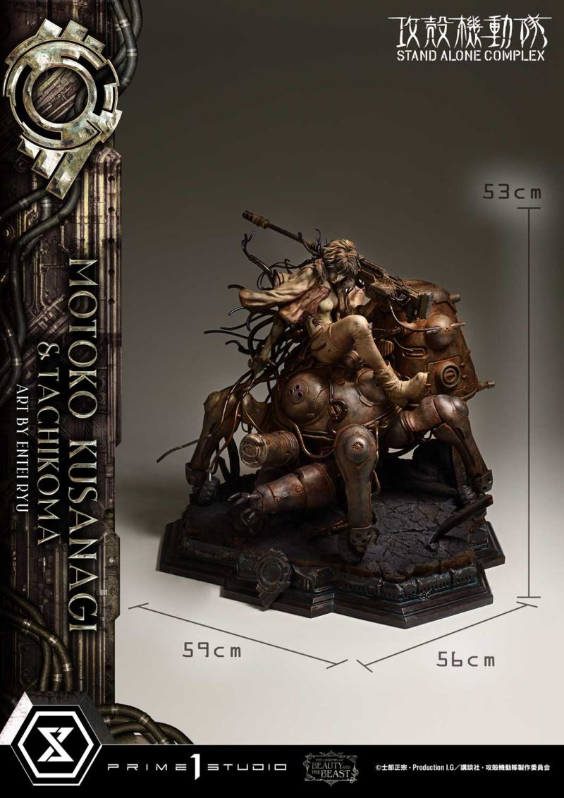 Motoko Kusanagi & Tachikoma - GHOST IN THE SHELL STAND ALONE COMPLEX Art by Entei Ryu