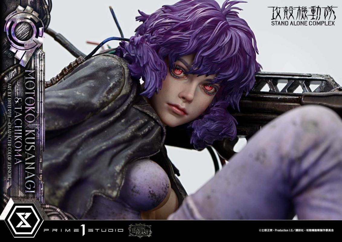 Motoko Kusanagi & Tachikoma - GHOST IN THE SHELL STAND ALONE COMPLEX Art by Entei Ryu Character [color version]
