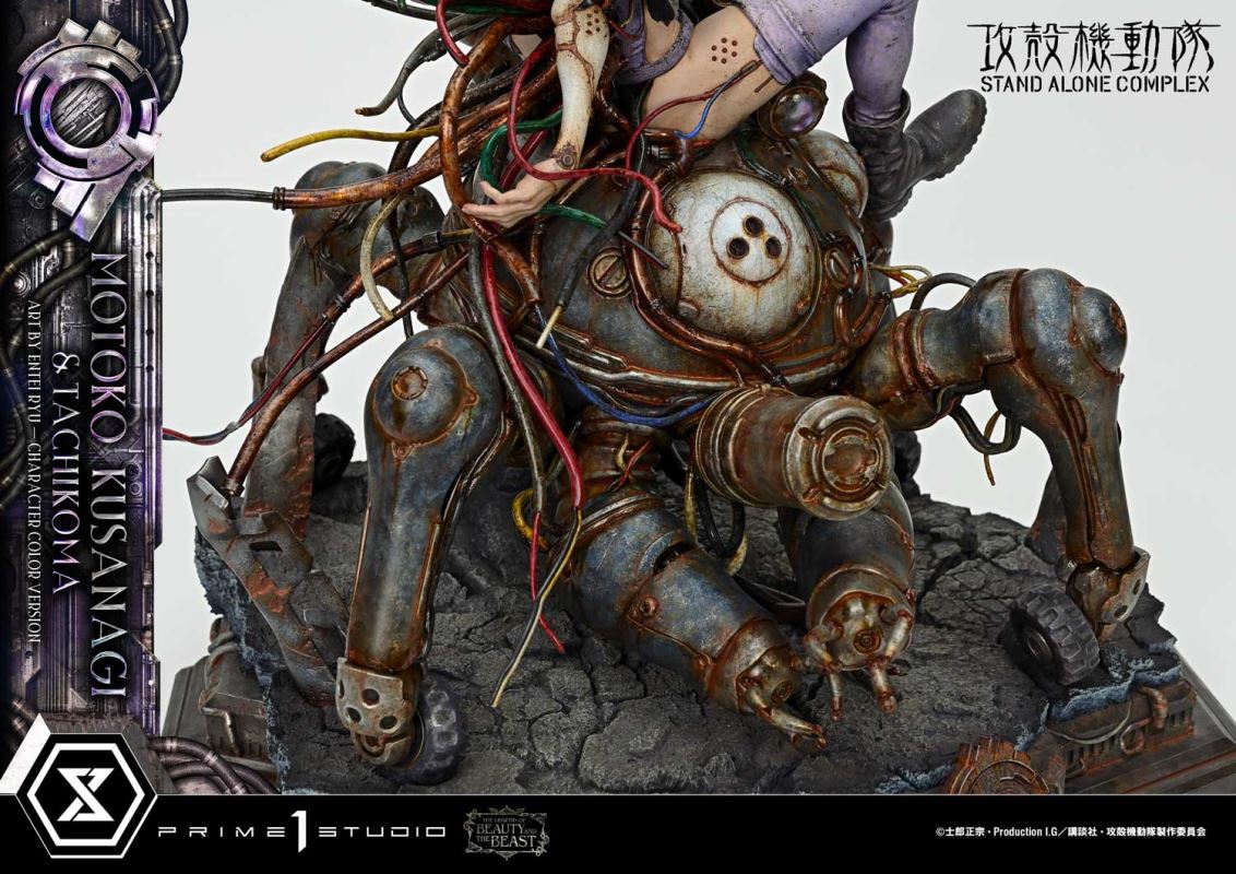 Motoko Kusanagi & Tachikoma - GHOST IN THE SHELL STAND ALONE COMPLEX Art by Entei Ryu Character [color version]