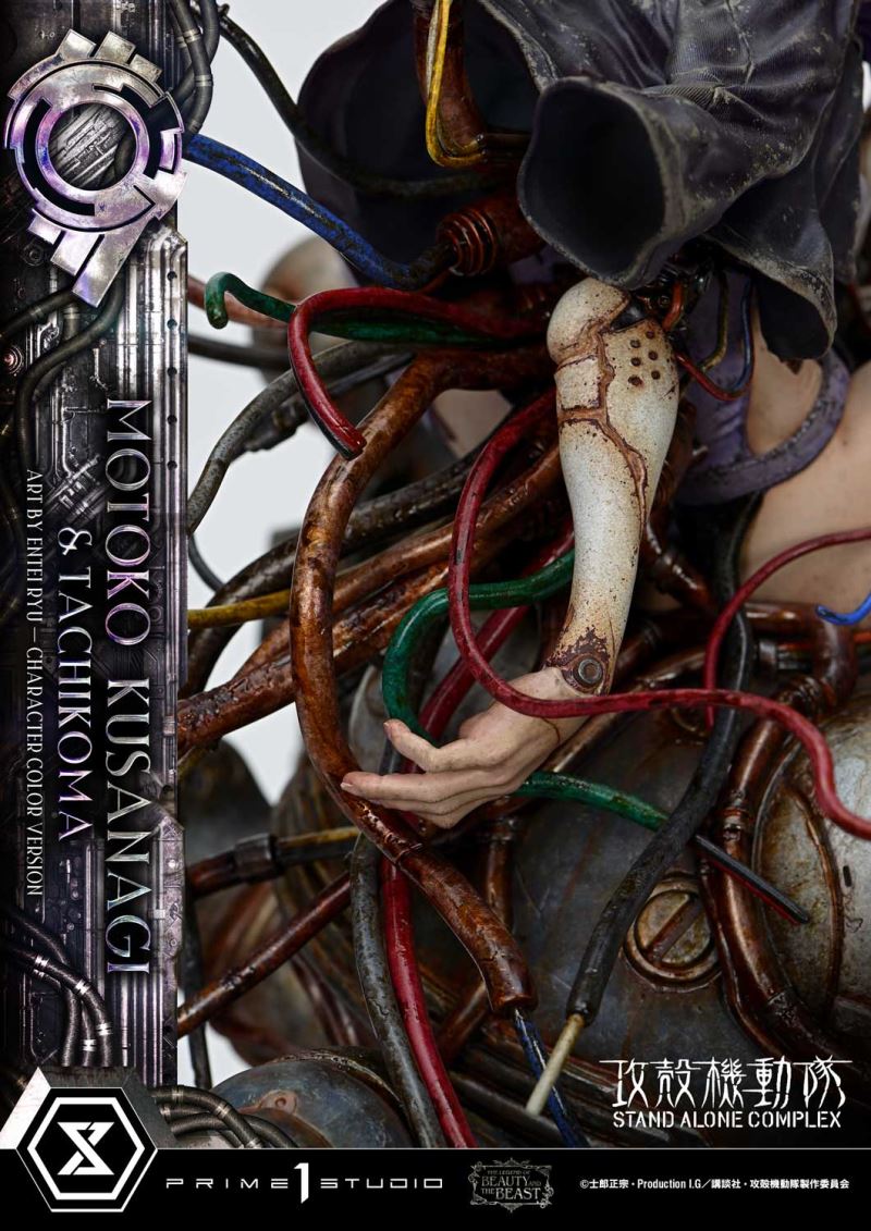 Motoko Kusanagi & Tachikoma - GHOST IN THE SHELL STAND ALONE COMPLEX Art by Entei Ryu Character [color version]