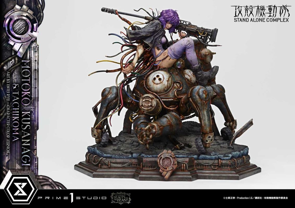 Motoko Kusanagi & Tachikoma - GHOST IN THE SHELL STAND ALONE COMPLEX Art by Entei Ryu Character [color version]