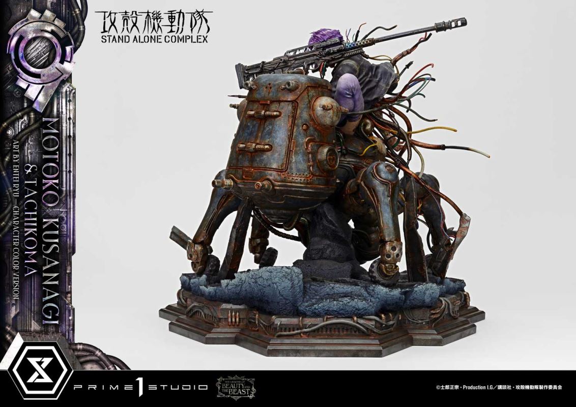 Motoko Kusanagi & Tachikoma - GHOST IN THE SHELL STAND ALONE COMPLEX Art by Entei Ryu Character [color version]