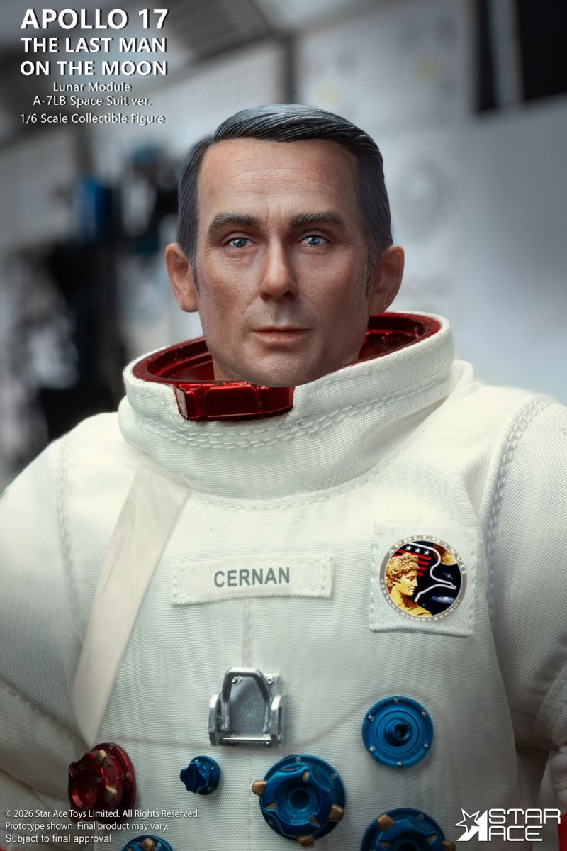 Apollo 17 Commander Eugene Cernan 1/6