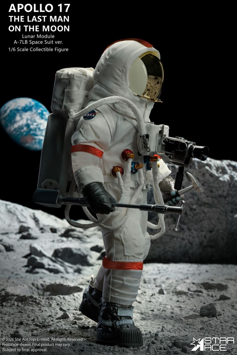 Apollo 17 Commander Eugene Cernan 1/6