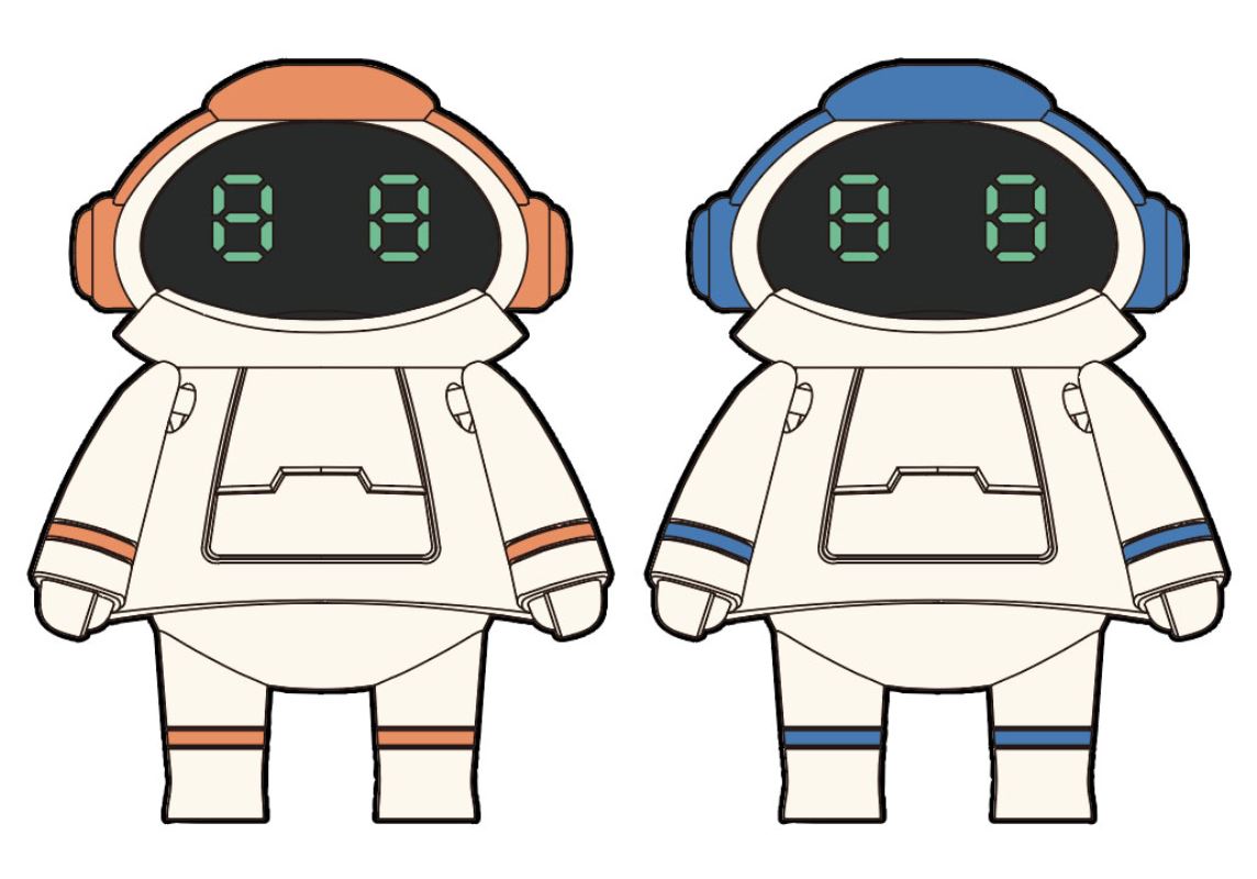 Small Mechatronics Mate No.05 Cosmo Red & Cosmo Blue