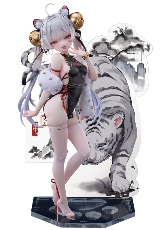 Tiger's Roar Stirs the Wind White Tiger Illustrated by Riko 1/6