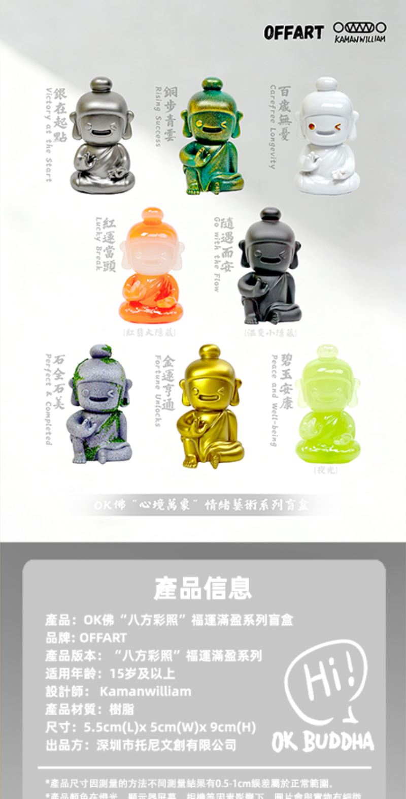 OK Buddha Eight Directions Colorful Image Blind Box Series - Abundant Blessings