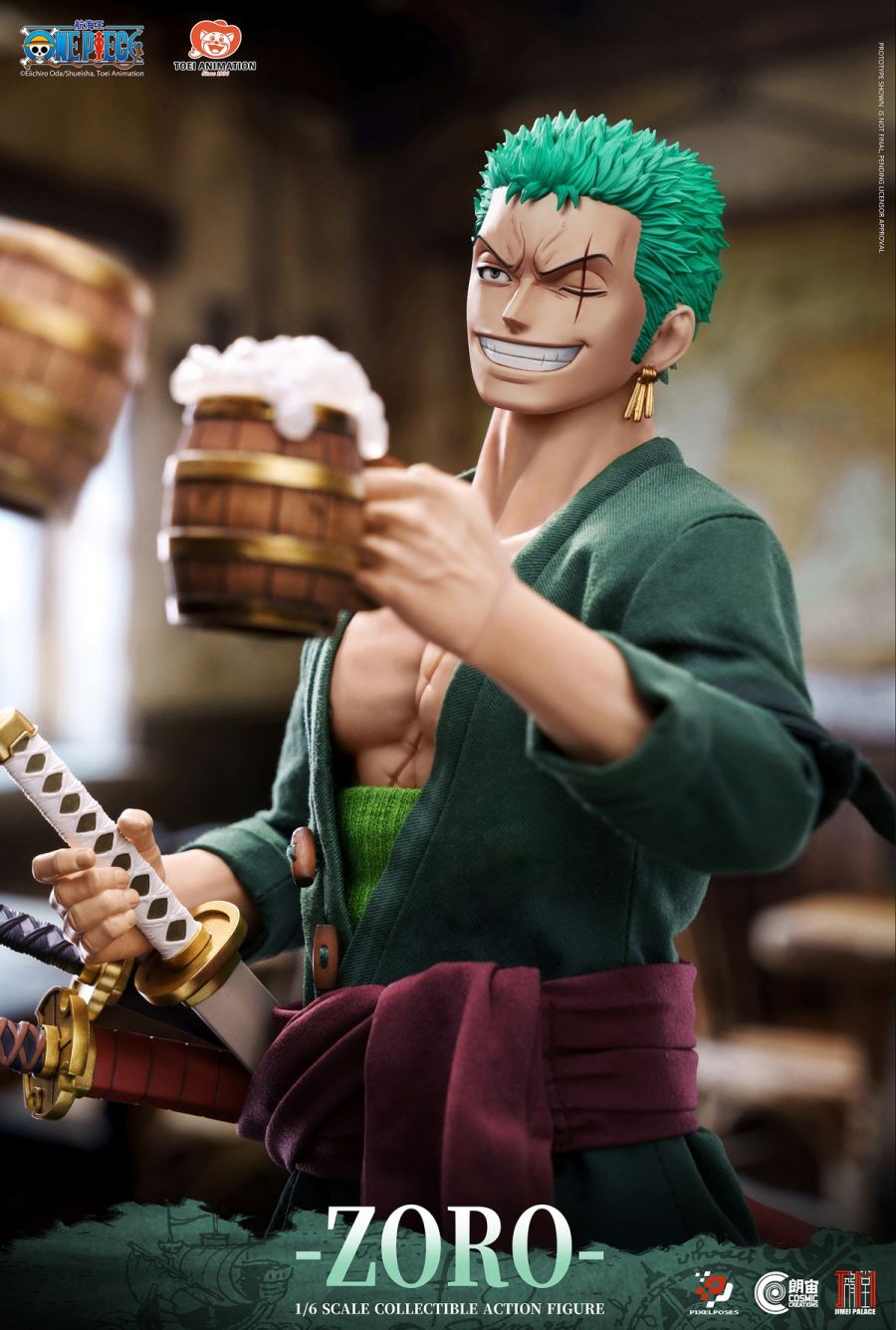 Zoro - One Piece Platinum Silicone Action Figure 1/6 [Licensed]
