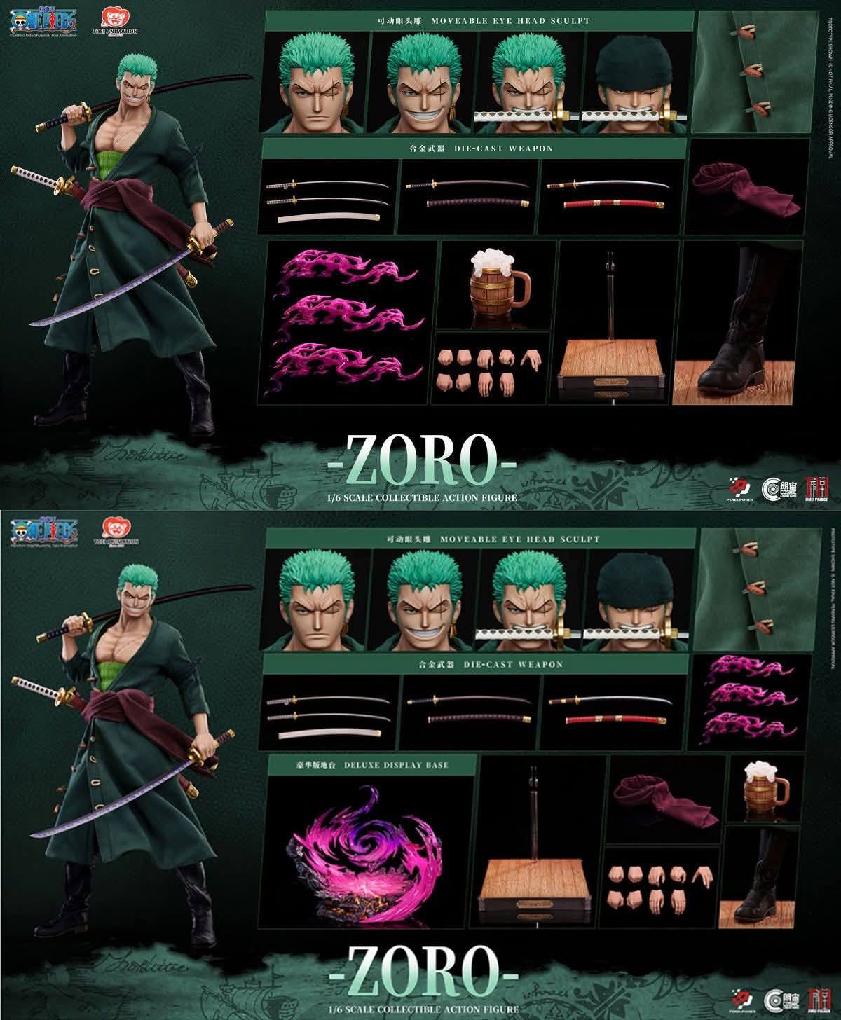 Zoro - One Piece Platinum Silicone Action Figure 1/6 [Licensed]