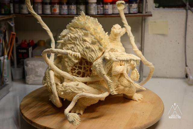 ชมงานเรซิ่นสวย ๆ ของ Godzilla vs Biollante ค่าย Marvix.F Model Studio