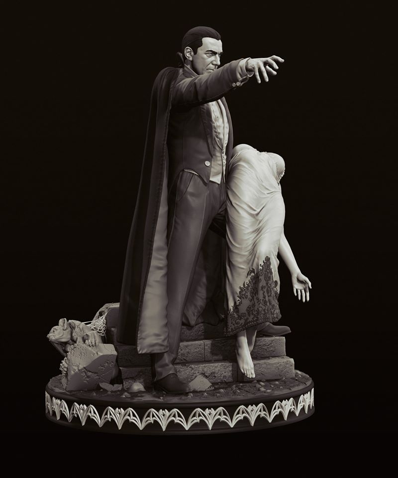 แชร์ภาพต้นแบบซีจีงานปั้น Dracula งาม ๆ จาก Infinite Statue