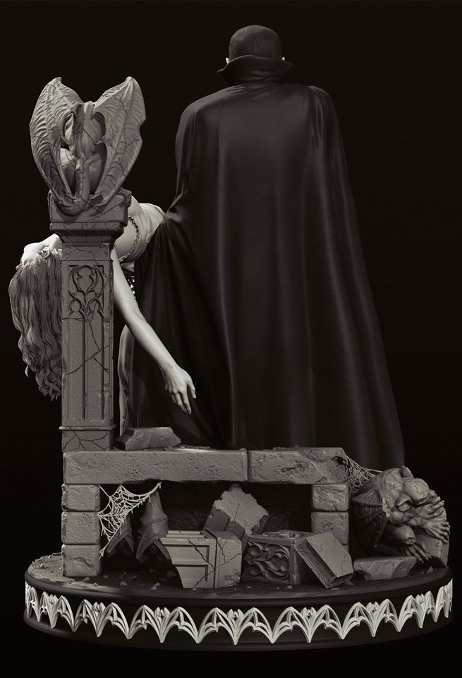 แชร์ภาพต้นแบบซีจีงานปั้น Dracula งาม ๆ จาก Infinite Statue