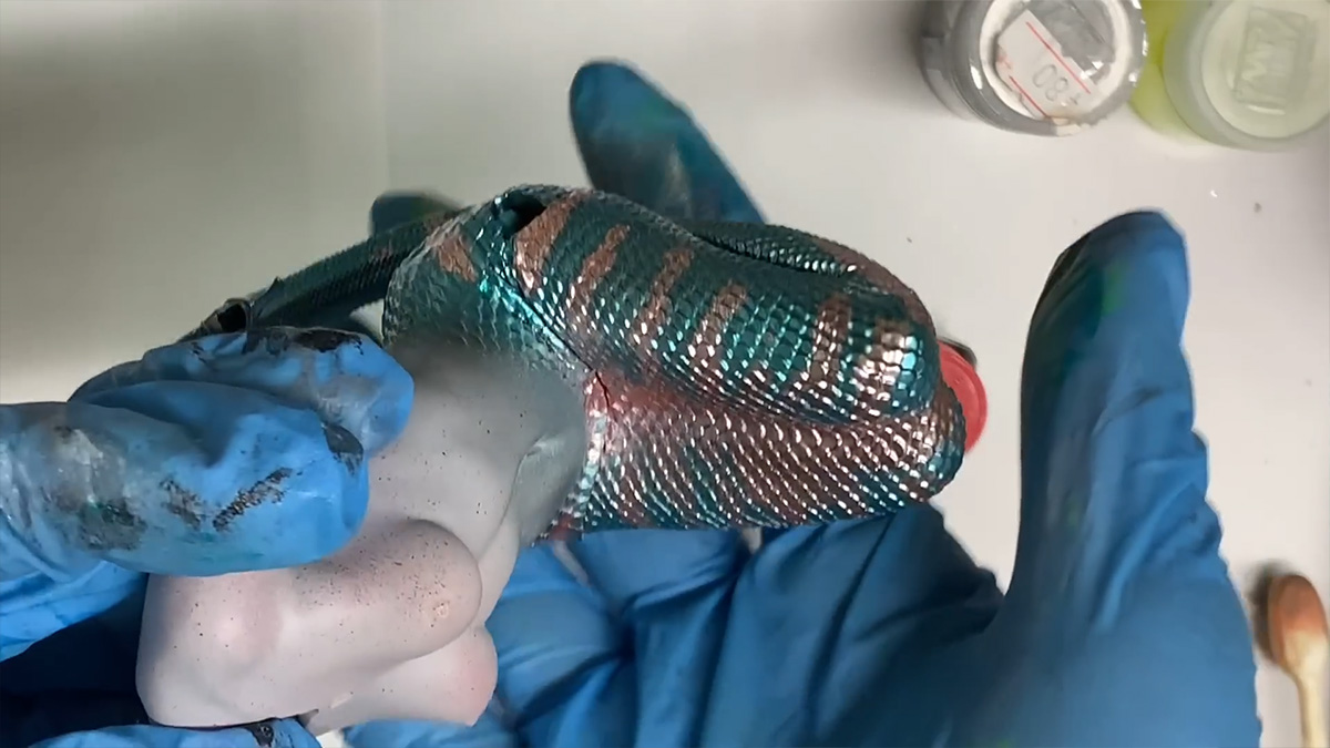 ขั้นตอนงานเพ๊นท์เรซิ่น Little Mermaid สวย ๆ โดย Karinto painting