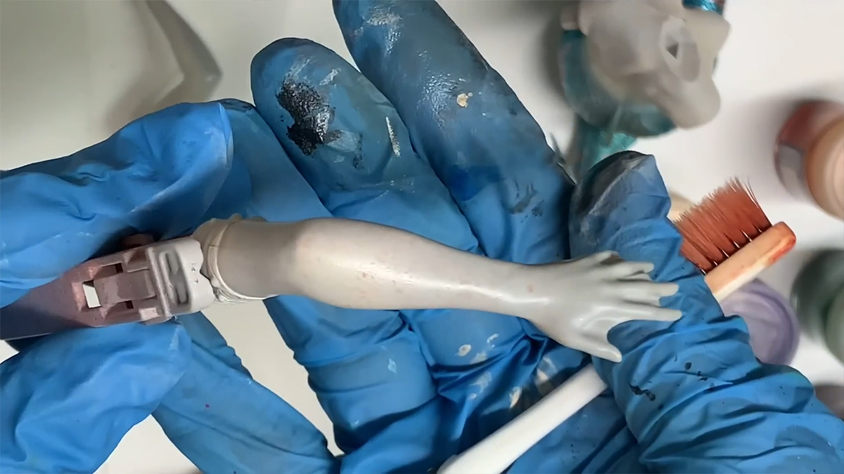 ขั้นตอนงานเพ๊นท์เรซิ่น Little Mermaid สวย ๆ โดย Karinto painting