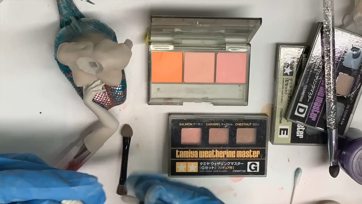 ขั้นตอนงานเพ๊นท์เรซิ่น Little Mermaid สวย ๆ โดย Karinto painting