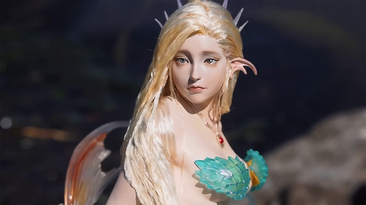 ขั้นตอนงานเพ๊นท์เรซิ่น Little Mermaid สวย ๆ โดย Karinto painting