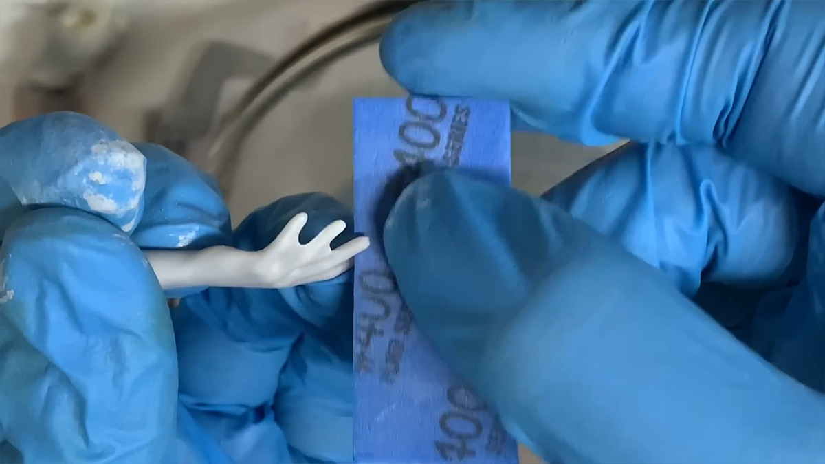 ขั้นตอนงานเพ๊นท์เรซิ่น Little Mermaid สวย ๆ โดย Karinto painting