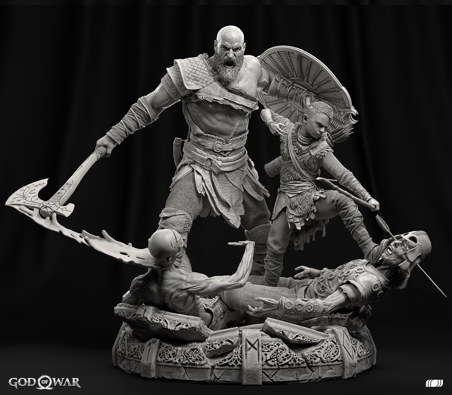 เปิดตัวสุดยิ่งใหญ่ กับงานปั้น God Of War - Kratos & Atreus แห่งค่าย Prime1Studio
