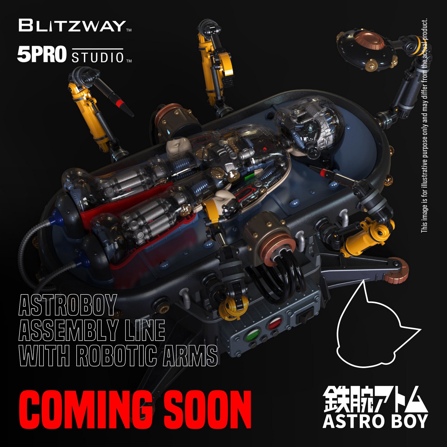 งานปั้นสวย ๆ กับฉากประกอบหุ่นเจ้าหนูอะตอมของ Blitzway x 5PRO studio